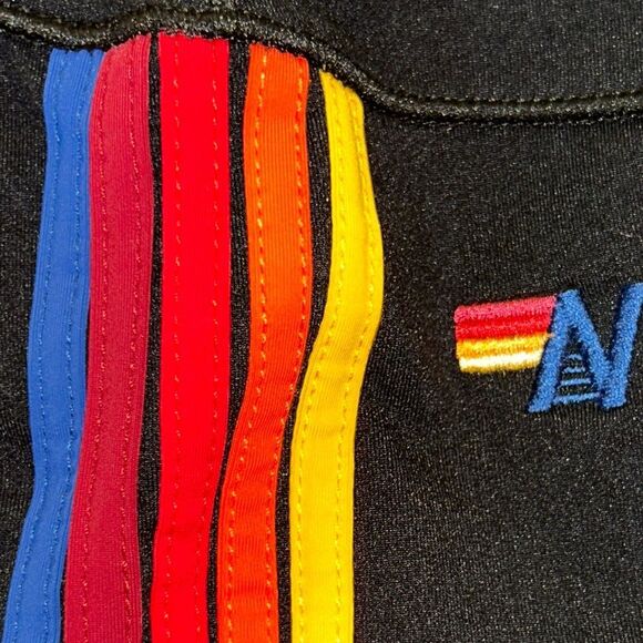 Aviator 🧑‍✈️ Nation Made in USA 🇺🇸 5 Stripe Performance 🏃 🧘 Shorts 🩳 NWT - Picture 16 of 17